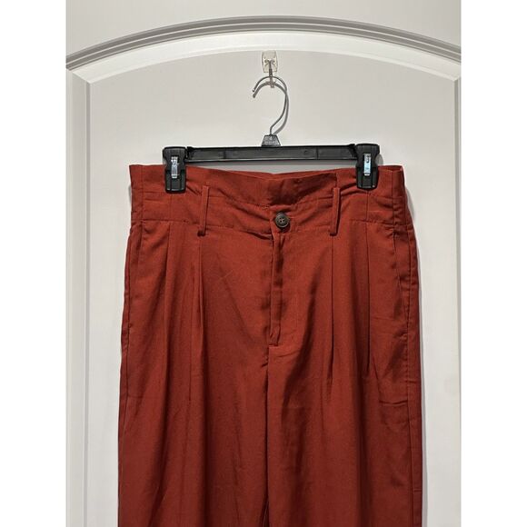Madewell Paper bag Rust Tapered Pants Size 4 - Picture 4 of 6